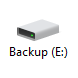 Backup Disk button