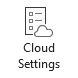 Cloud Settings button