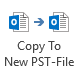 Copy To New PST-File button