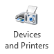 Devices and Printers button