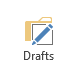 Outlook.com account doesn't sync Drafts folder (this computer only)