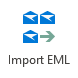 Button Import EML files into Outlook