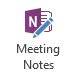 Meeting Notes OneNote button