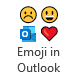 Emoji in Outlook button