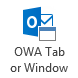 OWA Tab or Windows button