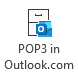 POP3 in Outlook.com button