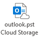 Outlook.pst Cloud Storage button