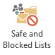 Safe and BlockedLists button