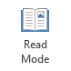 Word - Read Mode - button
