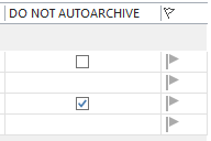 Do not AutoArchive this item checkbox