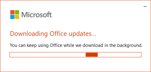 Downloading Office updates
