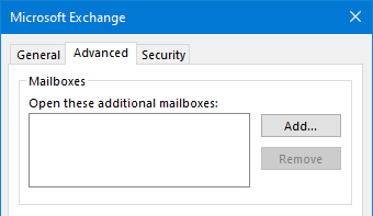 Exchange - Additional mailbox list