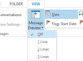 Disable Message Preview or configure to show it one or more lines.