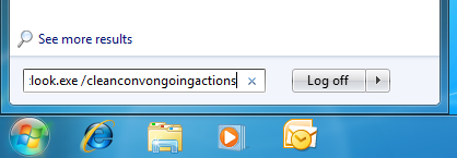 Reset all conversation actions by starting Outlook with the /cleanconvongoingactions switch