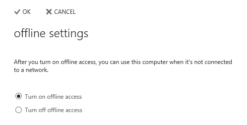 You can configure OWA 2013 for offline access via the Offline Settings pane.