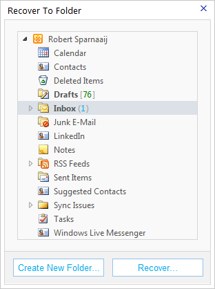 Recovering Deleted Items is much more convenient in OWA than in Outlook. Outlook, are you paying attention?