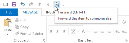 Forwarding an attached draft message will create a sendable copy.