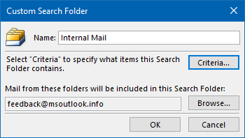 Search Folder - Internal Mail