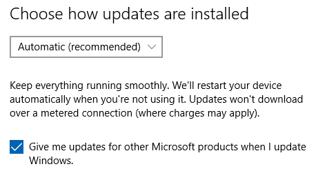 Configure Windows Update to also check for updates for other Microsoft Products like Microsoft Office.