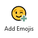 Add Emojis button