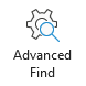 Advanced Find button