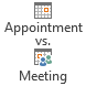 Appointment vs. Meeting button