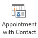 Appointment with Contact button
