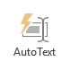 AutoText button