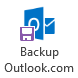 Backup Outlook.com button