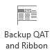 Backup QAT and Ribbon button