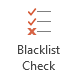 Blacklist Check button