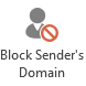 Block Sender's Domain button