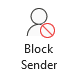 Block Sender button