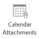 Calendar Attachments button