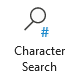 Characer Search button