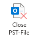 Close PST-File button