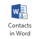 Contacts in Word button