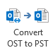 Button opening ost-file or converting ost-files into pst-files
