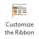 Customize the Ribbon button