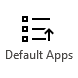 Default Apps button