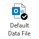 Default Data File button