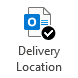 Default Delivery Location button