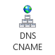 DNS CNAME button