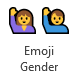 Emoji Gender button