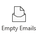 Empty Emails button