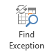 Find Exception button