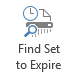 Find Set to Expire button