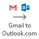 Gmail to Outlook.com button