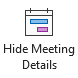 Hide Meeting Details button