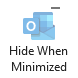 Hide When Minimized button